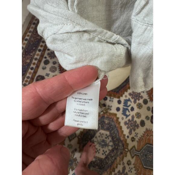 Studio 412 tunic Italian linen sz s gray - Picture 6 of 8